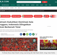 Truyền thông Indonesia nói điều khó tin về bóng đá Việt Nam