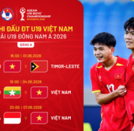 Lịch thi đấu U19 Đông Nam Á 2026, lịch thi đấu đội tuyển U19 Việt Nam mới nhất