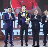 Quả bóng Vàng Việt Nam 2023: Hoàng Đức giành chiến thắng quả bóng vàng